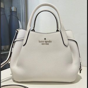 NWOT Kate Spade Dumpling Small Satchel Ivory Colored Handbag and Large Dustbag